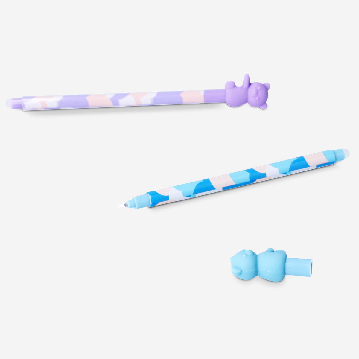 Erasable pens with hugging bears - 2 pcs