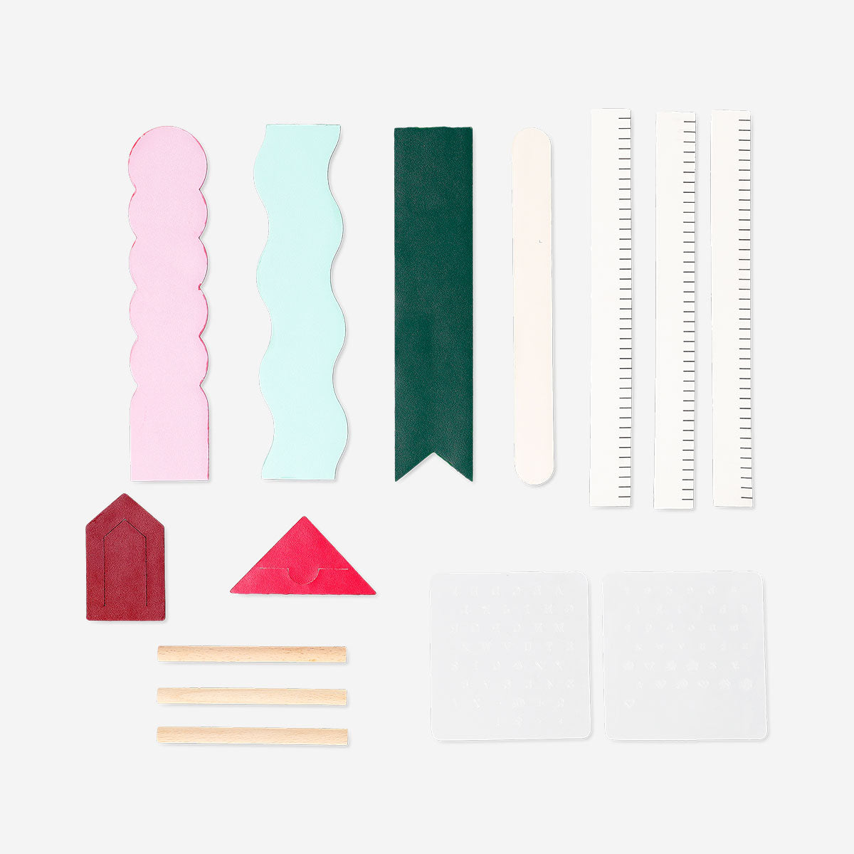 Colorful DIY personalised bookmarks from Flying Tiger Copenhagen, featuring creative designs and craft materials for hobbies.