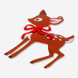Metal hanging deer ornament for home decor, featuring a sleek design from Flying Tiger Copenhagen.