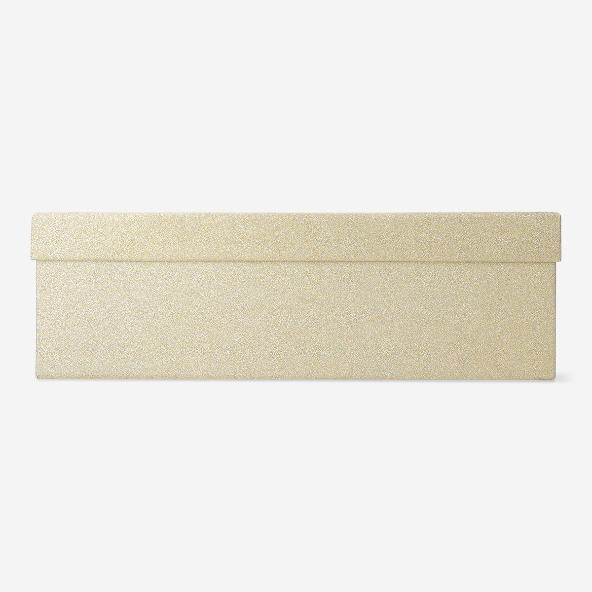 Gold glitter gift box for office use, 28x20 cm, from Flying Tiger Copenhagen, decorated with sparkling gold glitter.