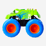 Flying Tiger Copenhagen dinosaur-themed monster truck toy with colorful dinosaur graphics and rugged wheels for kids.