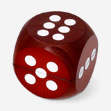 Set of five wooden dice for games, crafted by Flying Tiger Copenhagen, with natural wood finish and classic cube shape.