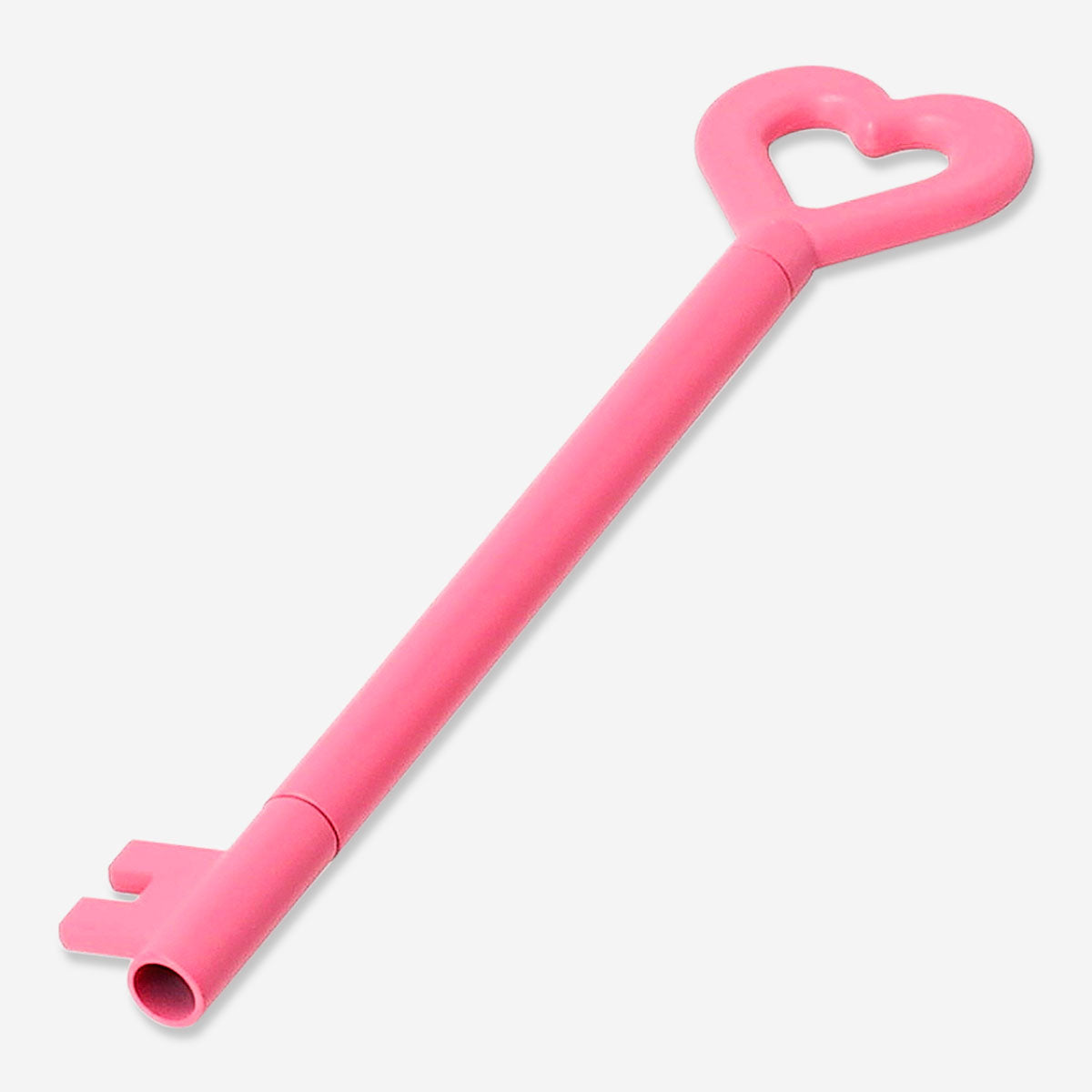 Pink heart-shaped key design ballpoint pen from Flying Tiger Copenhagen, ideal for office use.