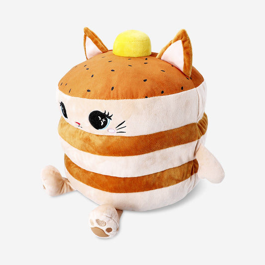 Plush toy - Teddy cat as pancake