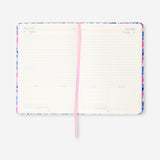Flying Tiger Copenhagen A5 floral daily diary 2027 with colorful floral cover for daily planning and office use.