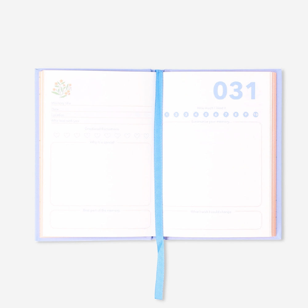 A6 memory journal from Flying Tiger Copenhagen with a soft cover and lined pages, ideal for notes and personal reflections.