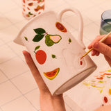 DIY ceramic jug by Flying Tiger Copenhagen, 1.15 L hobby craft project with a white glazed finish and a simple handle.
