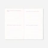 Flying Tiger Copenhagen write-and-burn journal with a textured cover and lined pages, ideal for office note-taking and creative writing.