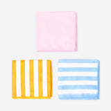 Set of three microfiber kitchen cloths from Flying Tiger Copenhagen, soft and absorbent for cleaning and drying dishes.