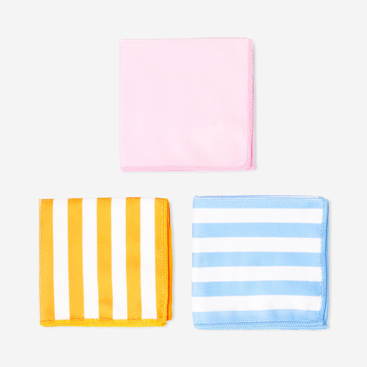 Set of three microfiber kitchen cloths from Flying Tiger Copenhagen, soft and absorbent for cleaning and drying dishes.