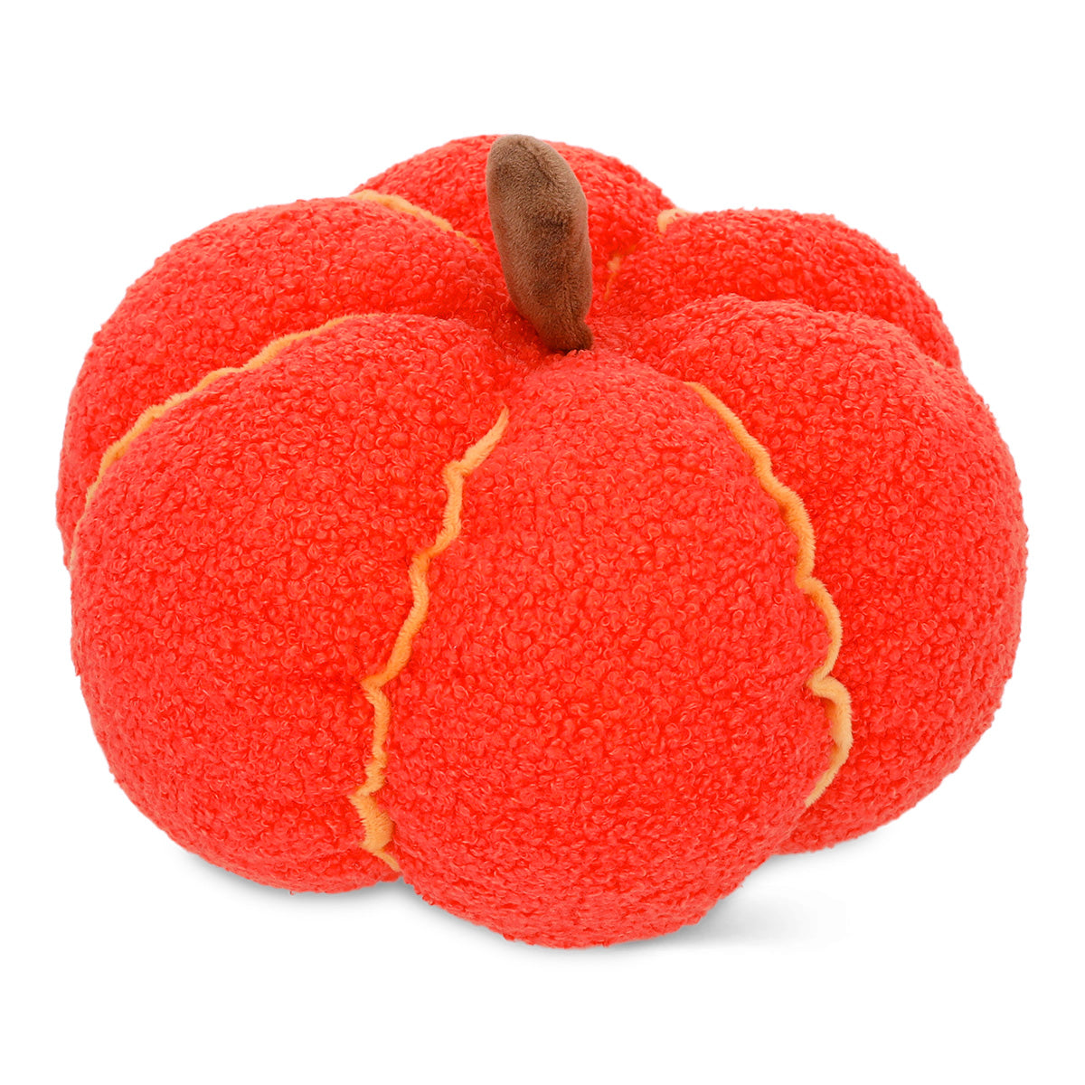 Flying Tiger Copenhagen pumpkin cushion, 25 cm round plush home decor pillow with orange pumpkin design.