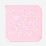 Snack box con estampado de patitas - 12x12 cm