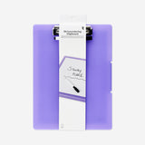 Purple clipboard with erasable marker