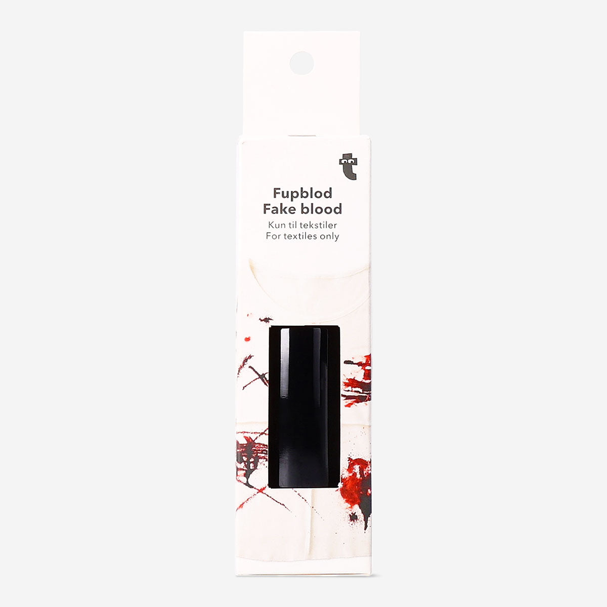 Fake blood for textiles from Flying Tiger Copenhagen, ideal for party costumes and spooky fabric effects.