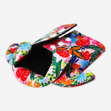 Tropical print thermal bag for cups by Flying Tiger Copenhagen, designed to keep beverages warm or cold.