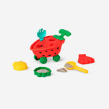 Colorful fruit-themed sand toy set with 6 pieces from Flying Tiger Copenhagen, perfect for outdoor play and sandcastle building.