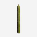 Olive green dinner candle - 24 cm