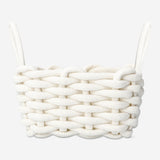 White braided rope basket - 18 cm
