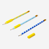 Crayons HB grip imprimé dinosaure - 3 pcs