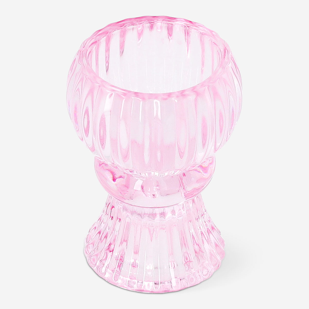Pink Flying Tiger Copenhagen dinner candle holder, 6 cm high