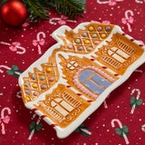 Gingerbread house serving dish - 23 cm