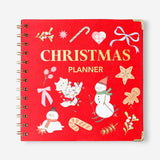 Flying Tiger Copenhagen Christmas planner for office use, featuring festive design and organization pages for holiday planning.