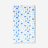 Blue cats wrapping paper, 400 cm length, Flying Tiger Copenhagen office gift wrap with playful feline design