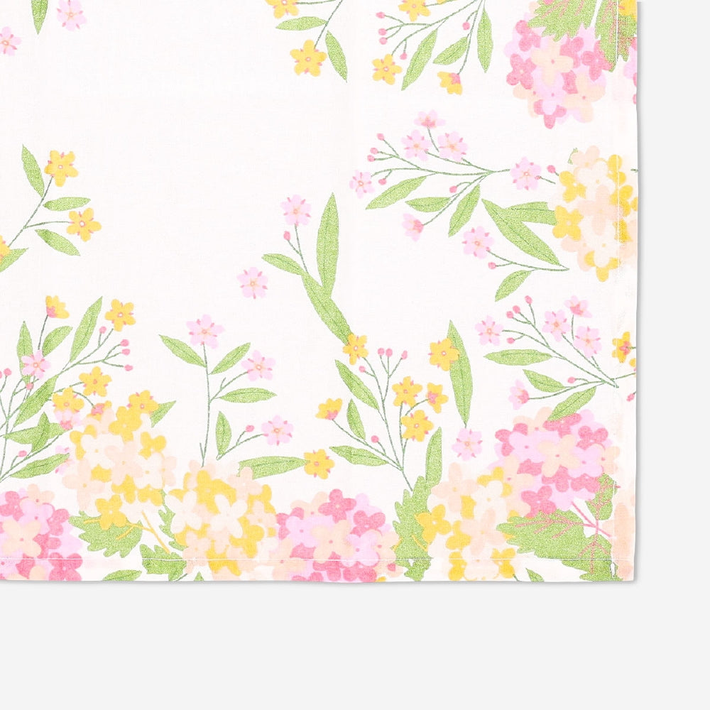 Set of two floral fabric napkins from Flying Tiger Copenhagen, featuring colorful flower patterns for home table decor.