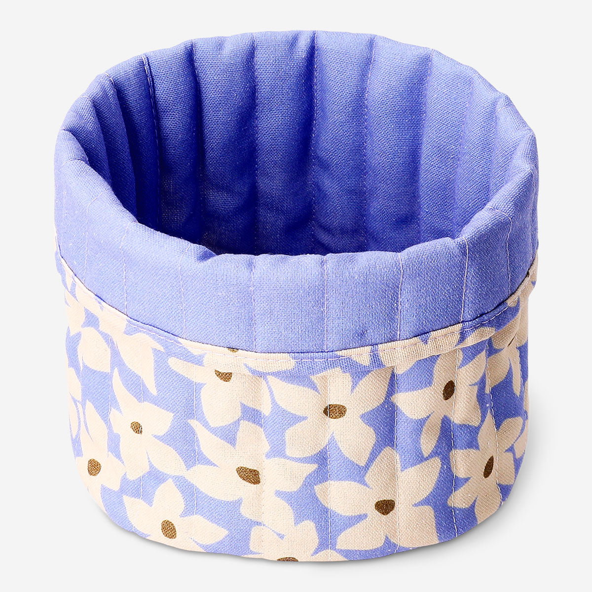 Textile storage basket with floral print, 20 cm, from Flying Tiger Copenhagen, perfect for organizing home essentials.