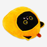 Flying Tiger Copenhagen plush toy featuring a black cat dressed as a pumpkin for Halloween or seasonal decoration.