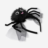 Black spider costume hairband for adults, featuring spooky spider design, ideal for Halloween or themed costume parties.