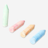Four jumbo pavement chalks in bright colors from Flying Tiger Copenhagen, perfect for outdoor drawing and creative play.