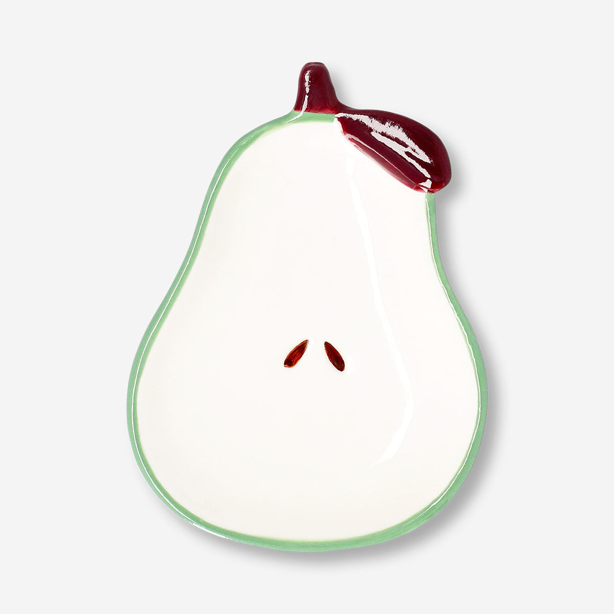 Flying Tiger Copenhagen pear-shaped soap dish for home use, featuring a sleek design for holding soap bars.