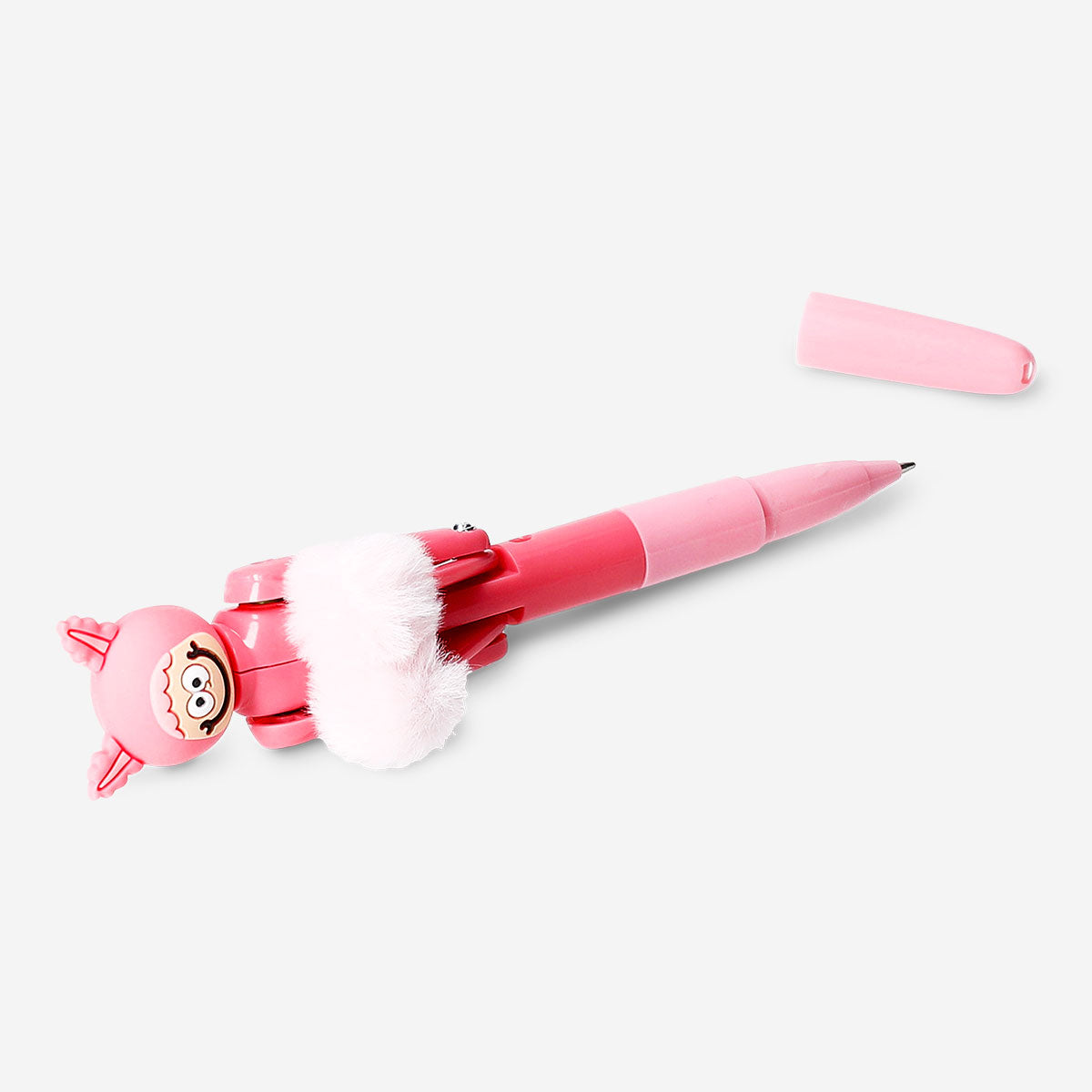 Penna a sfera da boxe - mostro caramella con pompon