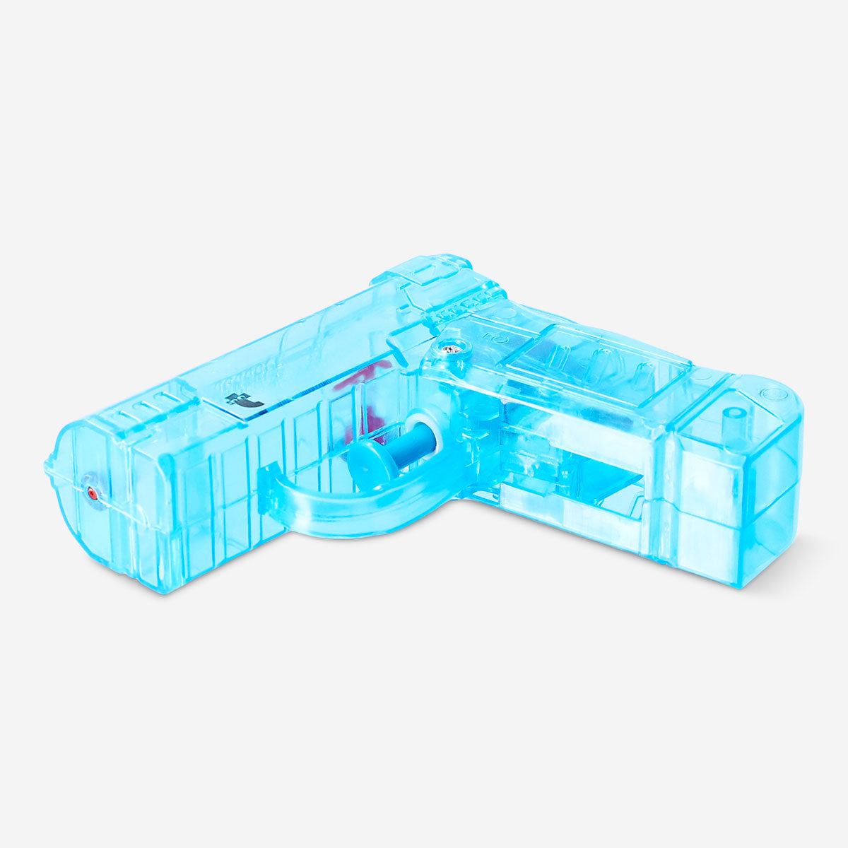 Blue foldable water blaster toy from Flying Tiger Copenhagen, designed for outdoor play and water fights.