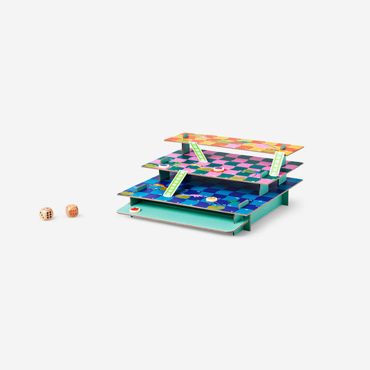 Board game - 3D frogs and ladders