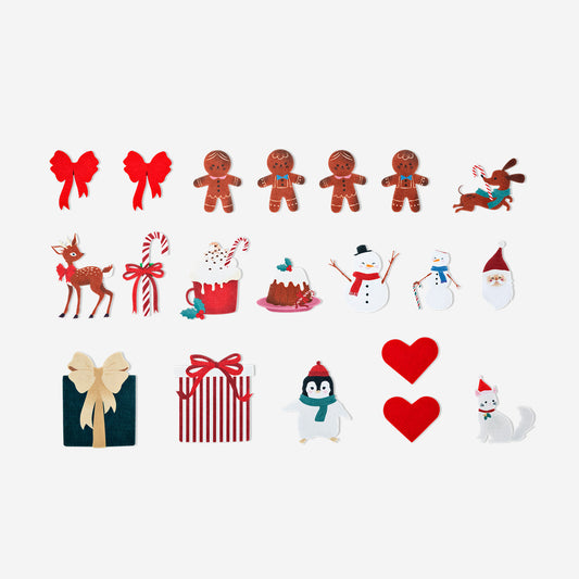 DIY felt Christmas tree with detachable decorations