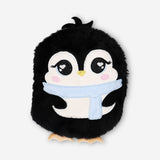 Soft plush penguin notebook from Flying Tiger Copenhagen, featuring a cute penguin design for office or note-taking use.