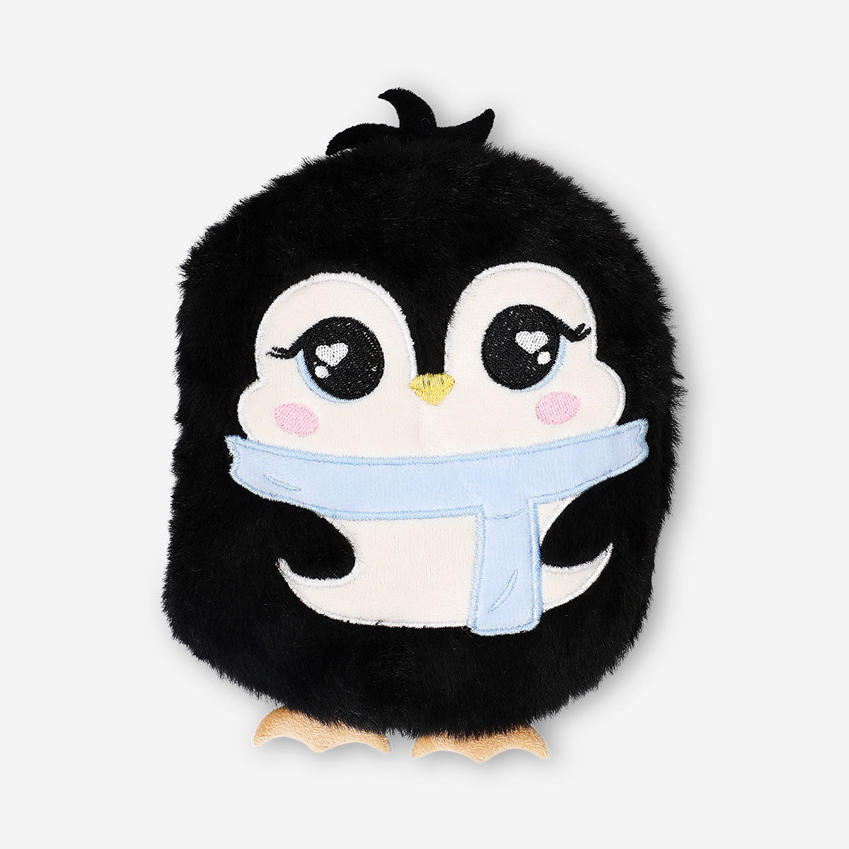 Soft plush penguin notebook from Flying Tiger Copenhagen, featuring a cute penguin design for office or note-taking use.