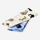Fabric cat tea towels - 2 pcs