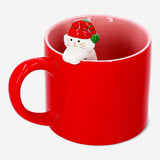 Flying Tiger Copenhagen 420 ml ceramic mug with a playful 3D cat design, perfect for kitchen use.