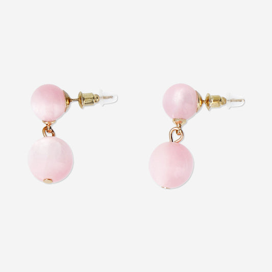 Hanging earrings - Pink stones