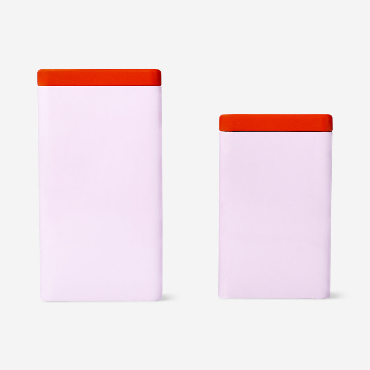 Barattoli per alimenti rosa - 2 pz