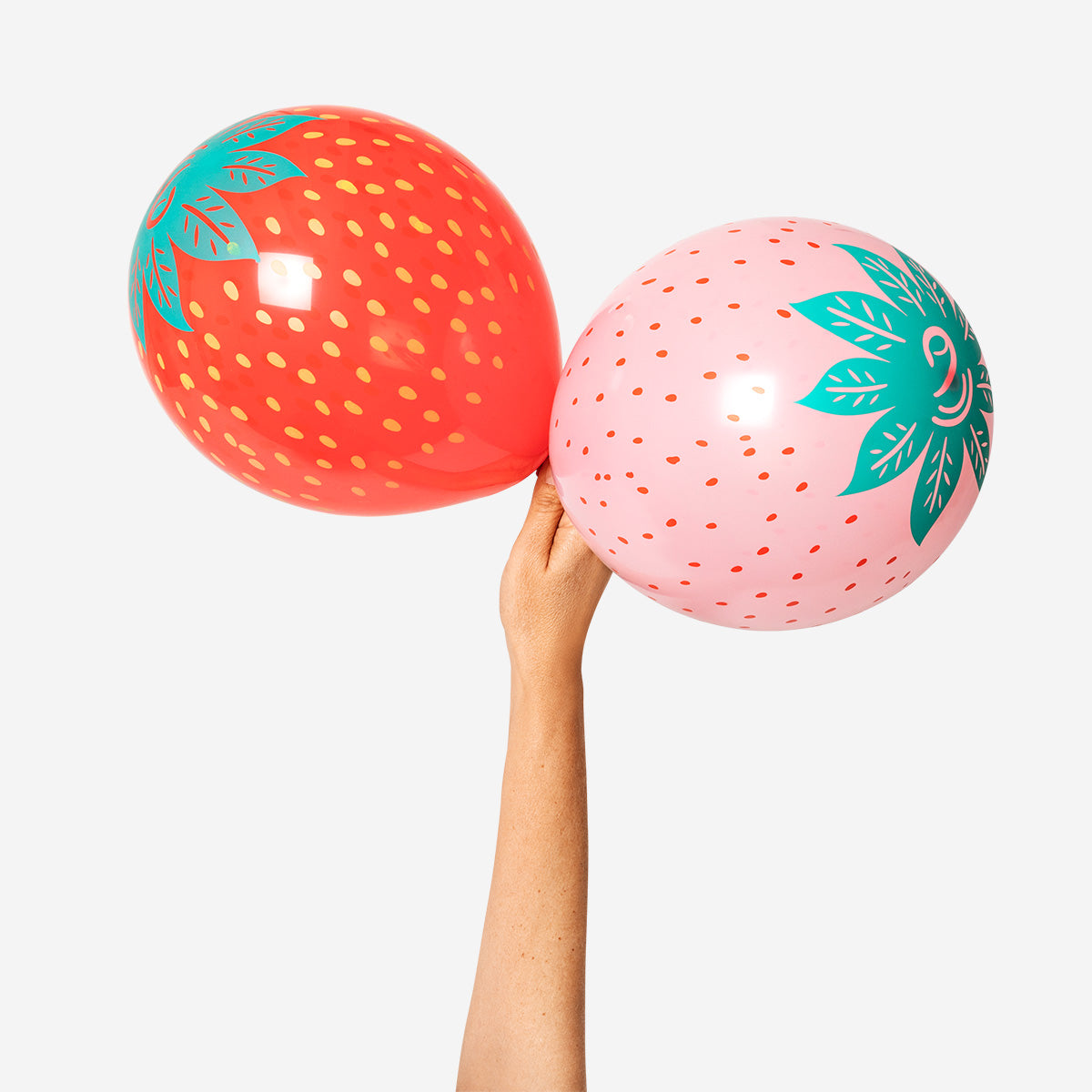 Strawberry and raspberry balloons - 6 pcs | Flying Tiger Copenhagen
