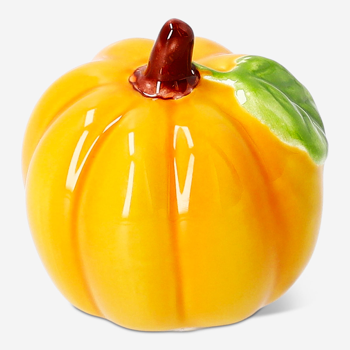 Decorative 7 cm pumpkin for home decor by Flying Tiger Copenhagen, featuring a vibrant orange design and textured surface.