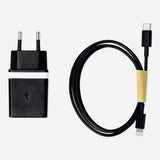 Flying Tiger Copenhagen media wall charger with 100 cm cable, compact design for easy device charging.