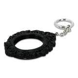 Flying Tiger Copenhagen Gothic picture frame keyring featuring a textile design with gothic art and decorative details.