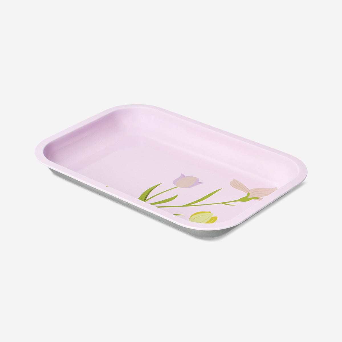 Decorative tray with floral print
