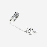 2 in 1 silver earstud textile Flying Tiger Copenhagen 