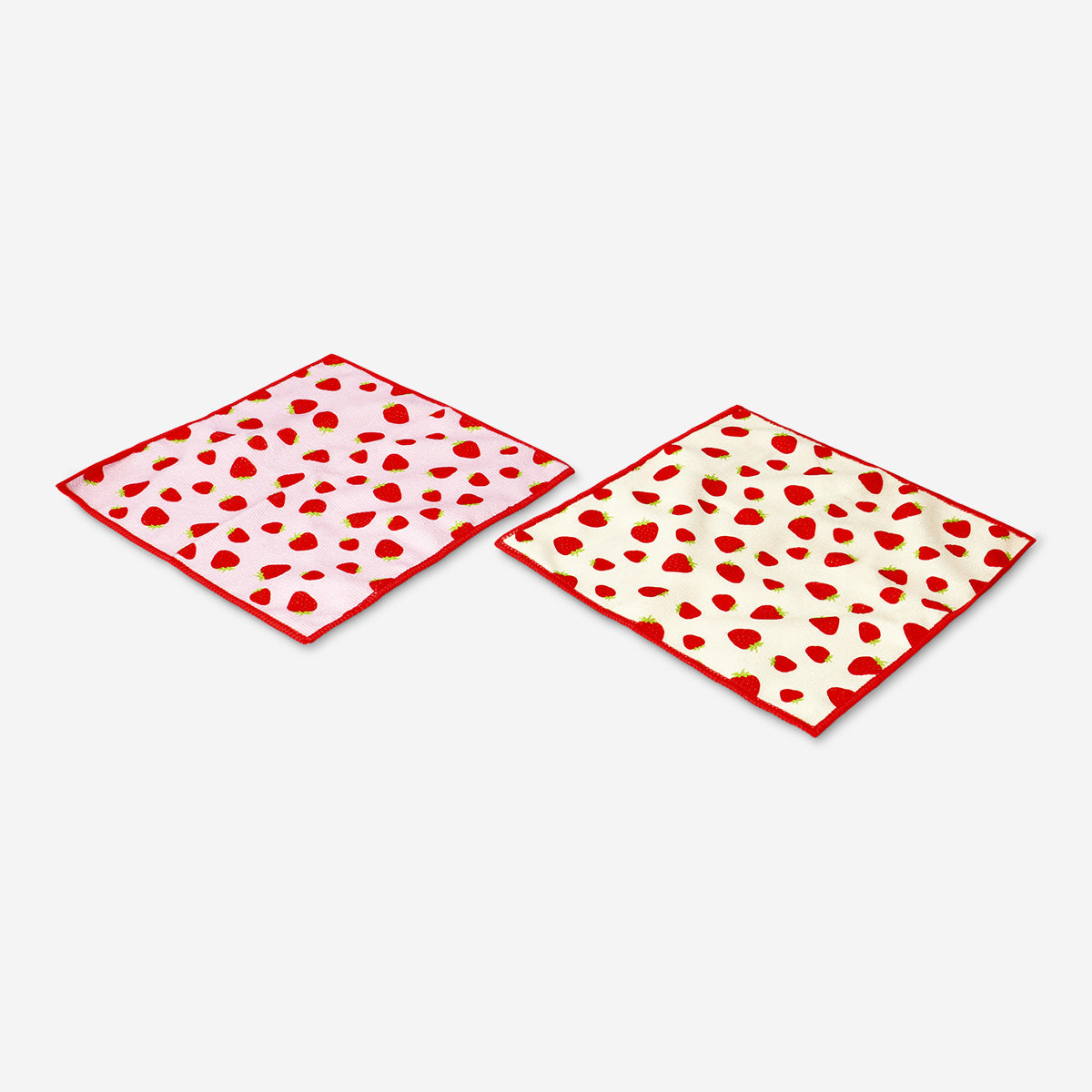 Mikrofaser-Erdbeer-Küchentücher - 2 Stk